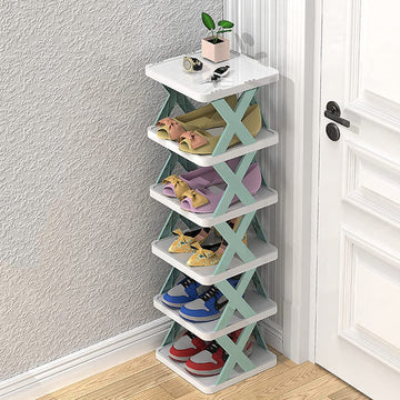 5-Layer Stackable Space-Saving Shoe & Books Organizer